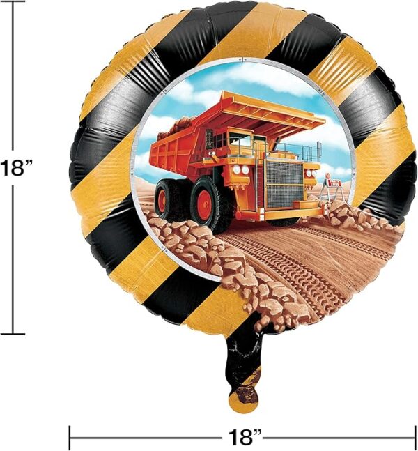Big Dig 18" Foil Balloon - 1 Count (Party Supplies) {Creative Converting} - Image 3