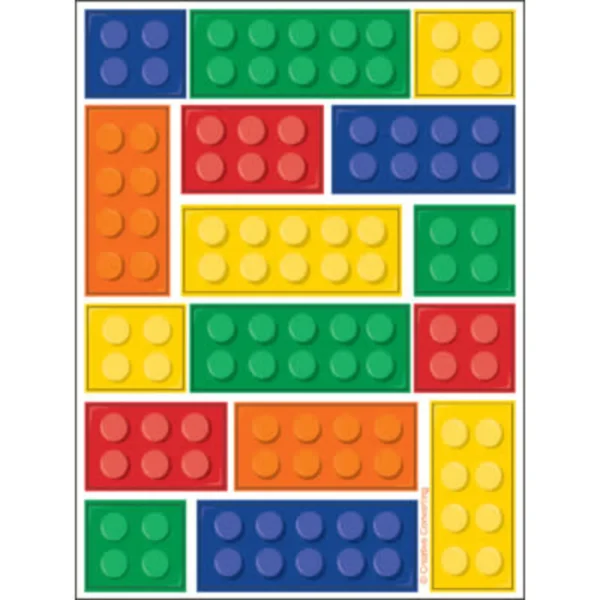 Block Party Stickers (Value Pack) - 4 Count (Party Supplies, Party Favors) {Creative Converting}