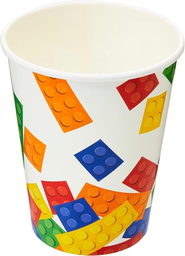 Block Party Hot/Cold 9oz Paper Cups - 8 Count (Party Supplies) {Creative Converting} - Image 2