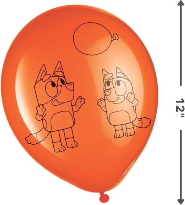 Bluey 12" Latex Party Balloons - 6 Count (Party Supplies) {Amscan} - Image 4