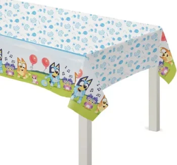 Bluey Plastic Table Covering 54" x 96" - 1 Count (Party Supplies) {Amscan}