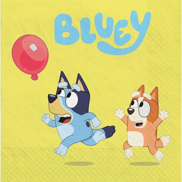 Bluey 6.5" x 6.5" Luncheon Napkin - 16 Count (Party Supplies) {Amscan}