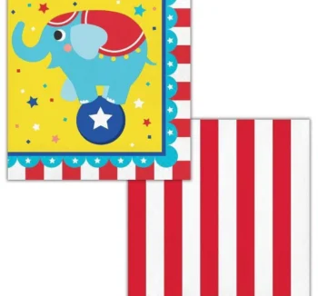 Circus Party Luncheon Napkins - 16 Piece Count (Party Supplies)