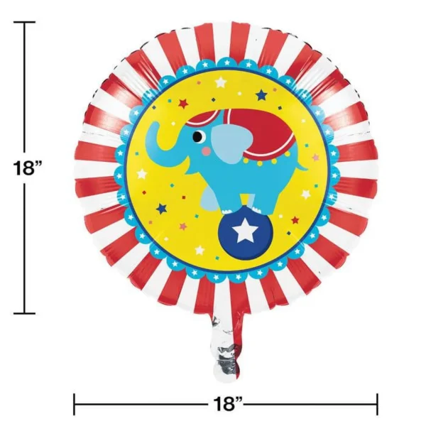 Circus Party 18" Foil Balloon - 1 Piece Count (Party Supplies) - Image 3