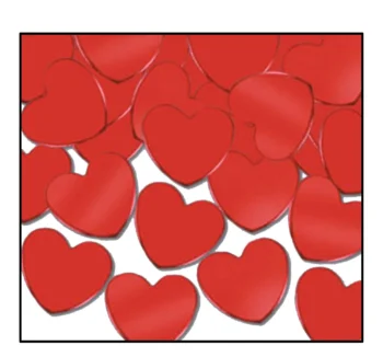 Red Hearts Party Confetti - 1 Piece Count (Party Supplies) {MTC}