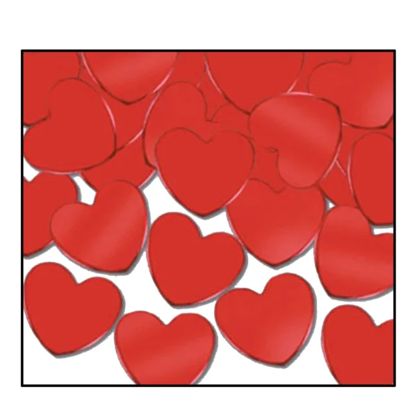 Red Hearts Party Confetti - 1 Piece Count (Party Supplies) {MTC}