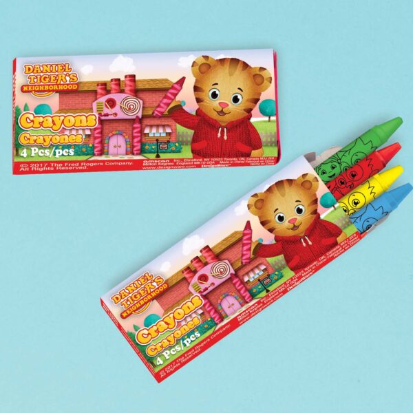 Daniel Tiger's Neighborhood Box of Crayons - 12 Piece Count (Party Supplies)