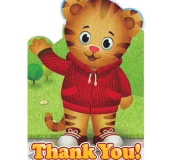 Daniel Tiger's Neighborhood Thank You Cards - 8 Piece Count (Party Supplies)