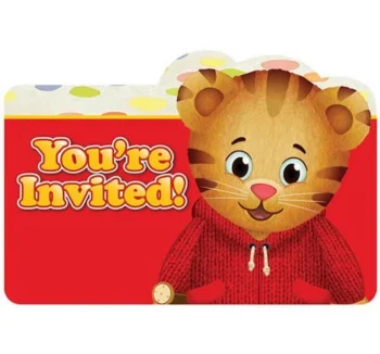 Daniel Tiger's Neighborhood Party Invitations - 8 Piece Count (Party Supplies)