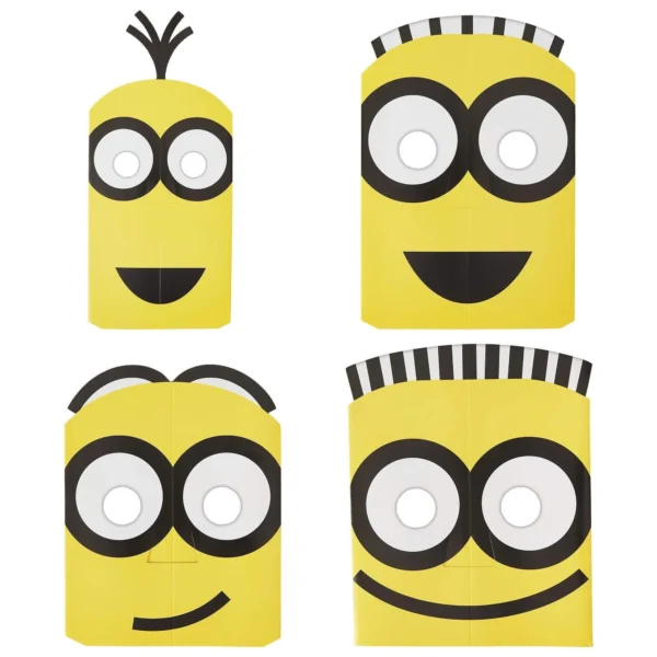 Despicable Me Paper Party Masks - 8 Count (Party Supplies, Party Favors)