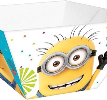 Despicable Me Multicolor, Square Paper Bowls - 3 Count (Party Supplies)