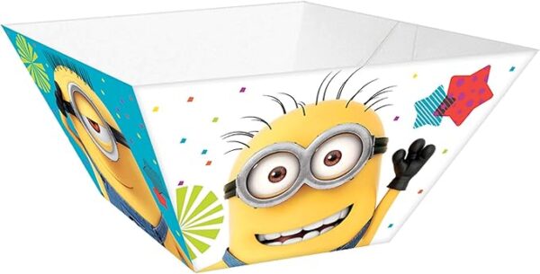 Despicable Me Multicolor, Square Paper Bowls - 3 Count (Party Supplies)