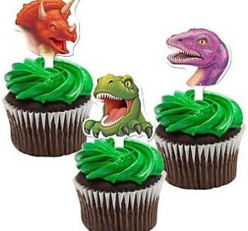 Dino Blast Cupcake Toppers - 12 Count (Party Supplies) {Creative Converting}