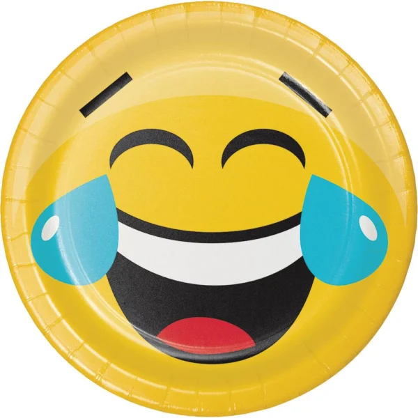 Show Your Emoji 7" Dessert Plates - 8 Count (Party Supplies) {Creative Converting} - Image 2