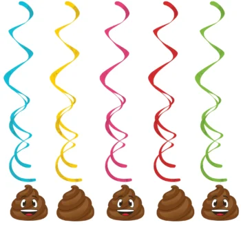 Poop Emoji Dizzy Danglers - 5 Count (Party Supplies) {Creative Converting}