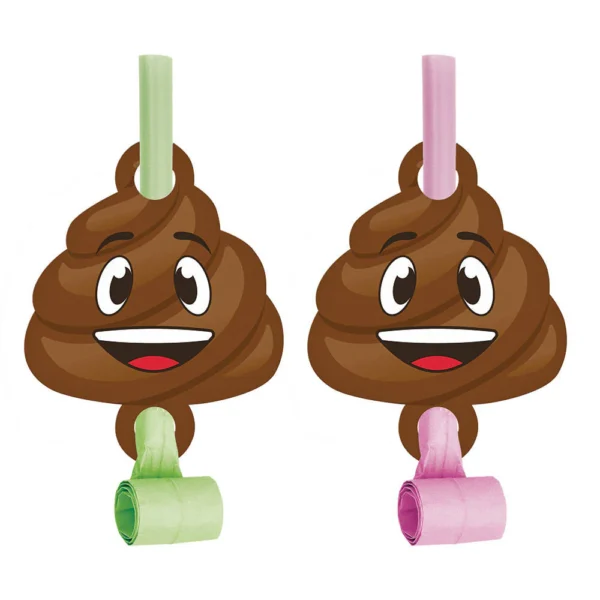 'Show Your Emojins' Poop Emoji Party Blowouts - 8 Count (Party Supplies, Party Favors) {Creative Converting}