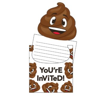 'Show Your Emojions' Poop Party Invitations - 8 Count (Party Supplies) {Creative Converting}