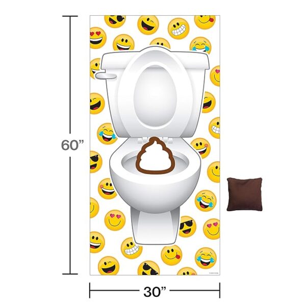 Show Your Emoji Doorway Beanbag Toss Game - 4 Count (Party Supplies) {Creative Converting} - Image 3