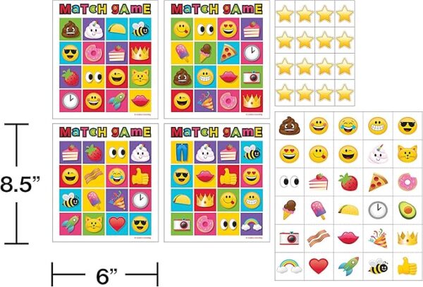 Show Your Emoji Bingo Game - 10 Count (Party Supplies) {Creative Converting} - Image 3
