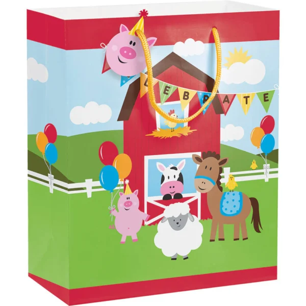 Farmhouse Fun Gift Bag - 1 Piece Count (Party Supplies)