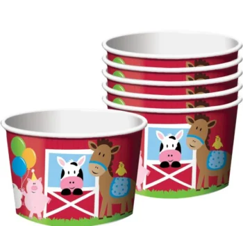 Farmhouse Fun Treat Cup 9oz - 8 Piece Count (Party Supplies)