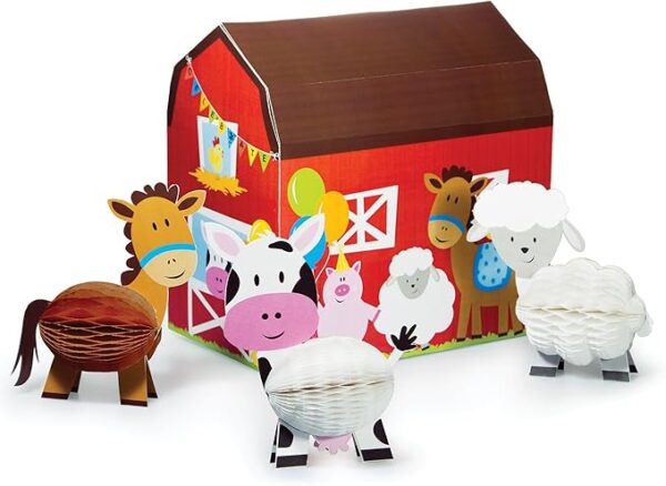 Farmhouse Fun Party Centerpiece - 1 Piece Count (Party Supplies)