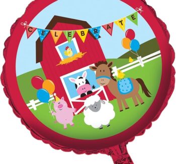 Farmhouse Fun 18" Foil Balloon - 1 Piece Count (Party Supplies)