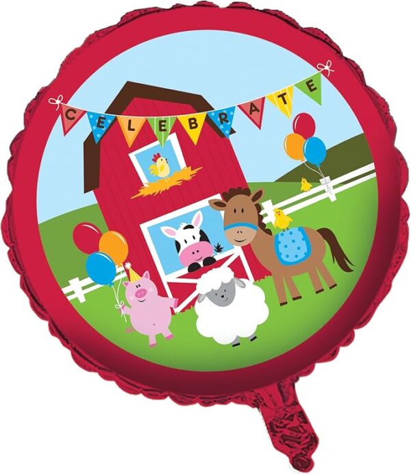 Farmhouse Fun 18" Foil Balloon - 1 Piece Count (Party Supplies)