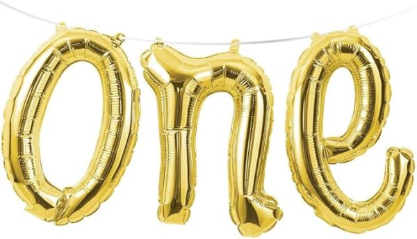 Creative Converting 'One' Balloon Banner - 1 Piece Count (Party Supplies)