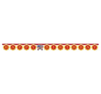 Flaming Fire Jointed Banner - 1 Count (Party Supplies) {Creative Converting}