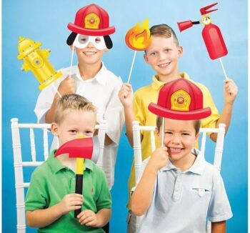 Flaming Fire Photo Booth Props - 10 Count (Party Supplies) {Creative Converting}