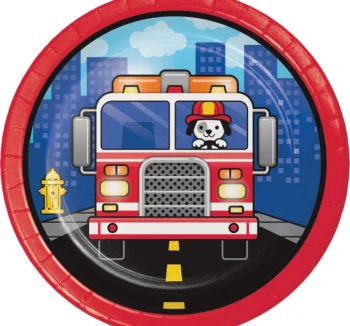 Flaming Fire 7" Luncheon Plate - 8 Count (Party Supplies) {Creative Converting}