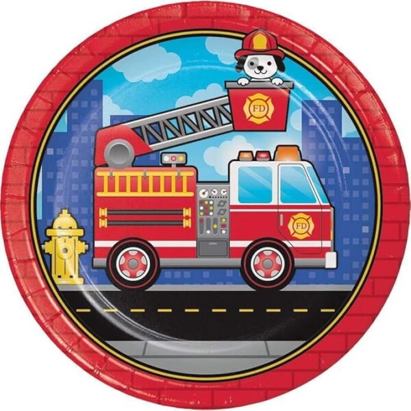 Flaming Fire 9" Dinner Plate - 8 Count (Party Supplies) {Creative Converting}