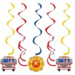 Flaming Fire Dizzy Danglers - 5 Count (Party Supplies) {Creative Converting}