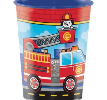 Flaming Fire 16oz Plastic Party Cup - 1 Count (Party Supplies) {Creative Converting}
