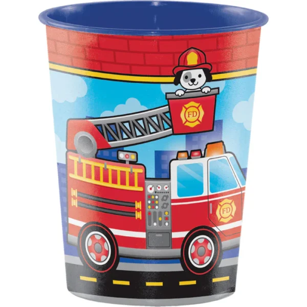 Flaming Fire 16oz Plastic Party Cup - 1 Count (Party Supplies) {Creative Converting}