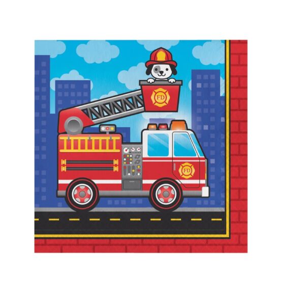 Flaming Fire Luncheon Napkin - 16 Count (Party Supplies) {Creative Converting} - Image 3