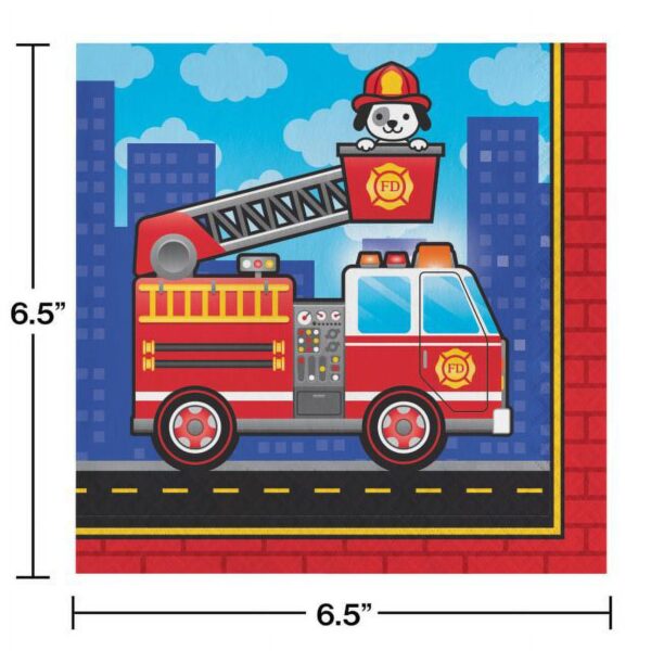 Flaming Fire Luncheon Napkin - 16 Count (Party Supplies) {Creative Converting} - Image 4