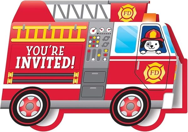 Flaming Fire Party Invitations - 8 Count (Party Supplies) {Creative Converting}