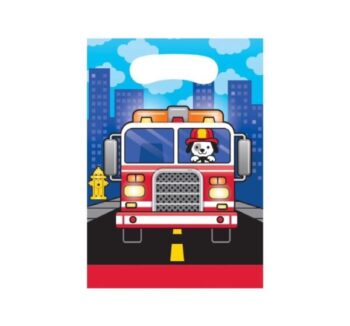 Flaming Fire 6.5" Loot Bags - 8 Count (Party Supplies, Party Favor) {Creative Converting}