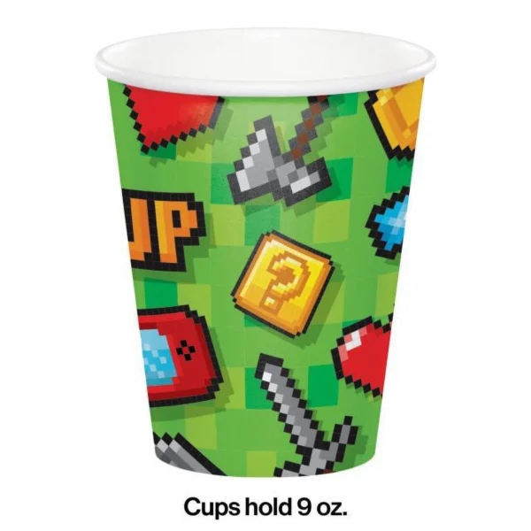 Gaming Party B9oz Hot/Cold Paper Cups - 8 Count (Party Supplies) {Creative Converting} - Image 3