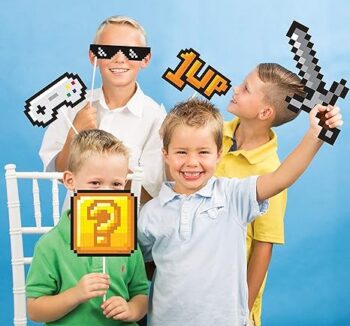 Gaming Party Photo Booth Props - 1 Count (Party Supplies) {Creative Converting}