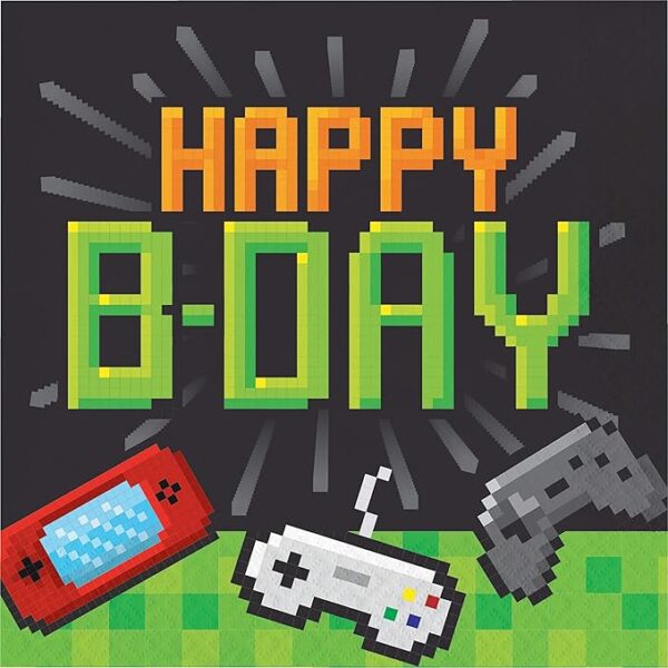 Gaming Party 'Happy Birthday' Luncheon Napkin - 16 Count (Party Supplies) {Creative Converting}
