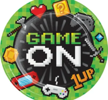 Gaming Party 9" Luncheon Plate - 8 Count (Party Supplies) {Creative Converting}