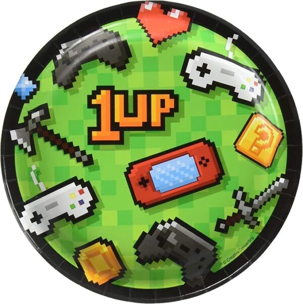 Gaming Party 7" Luncheon Plate - 8 Count (Party Supplies) {Creative Converting}