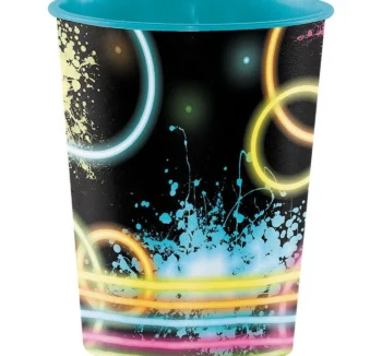 Glow Party 16oz Plastic Favor Cups - 1 Count  (Party Supplies)