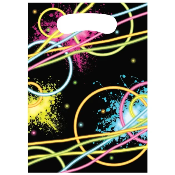 Glow Party Loot/Goodie Bag - 8 Count (Party Supplies, Party Favors)