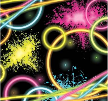 Glow Party 6.5" x 6.5" Luncheon Napkin - 16 Count (Party Supplies)