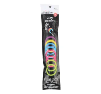 Glow Party Glow Bracelets - 8 Count (Party Supplies, Party Favors)