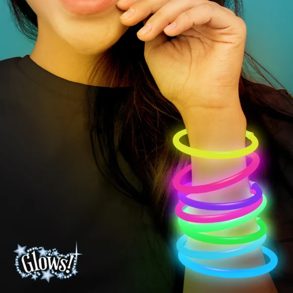 Glow Party Glow Bracelets - 8 Count (Party Supplies, Party Favors) - Image 3